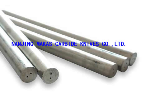 Cemented Carbide Coolant Blanks, helical coolant rod, tungsten carbide coolant rods,Two Helical Coolant Holes Carbide Rods, Rods with helical coolant holes