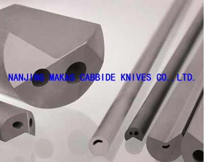 Carbide Gun Drill Blanks, Cemented Carbide Gun Drill Blanks, Blanks for gun drills, Profile rods and tips with special coolant hole profiles for manufacturing deep-hole drilling tools, tungsten solid carbide gun drill blanks